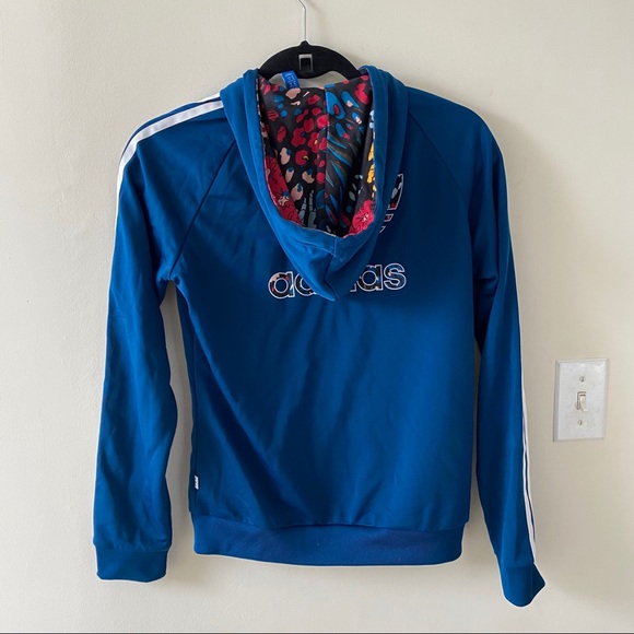 Adidas Zip Up Hoodie with Graphic - Picture 3 of 5